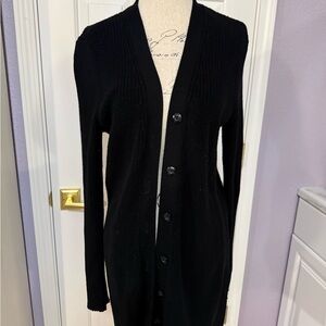 CAbi Black Long Cardigan Sweater